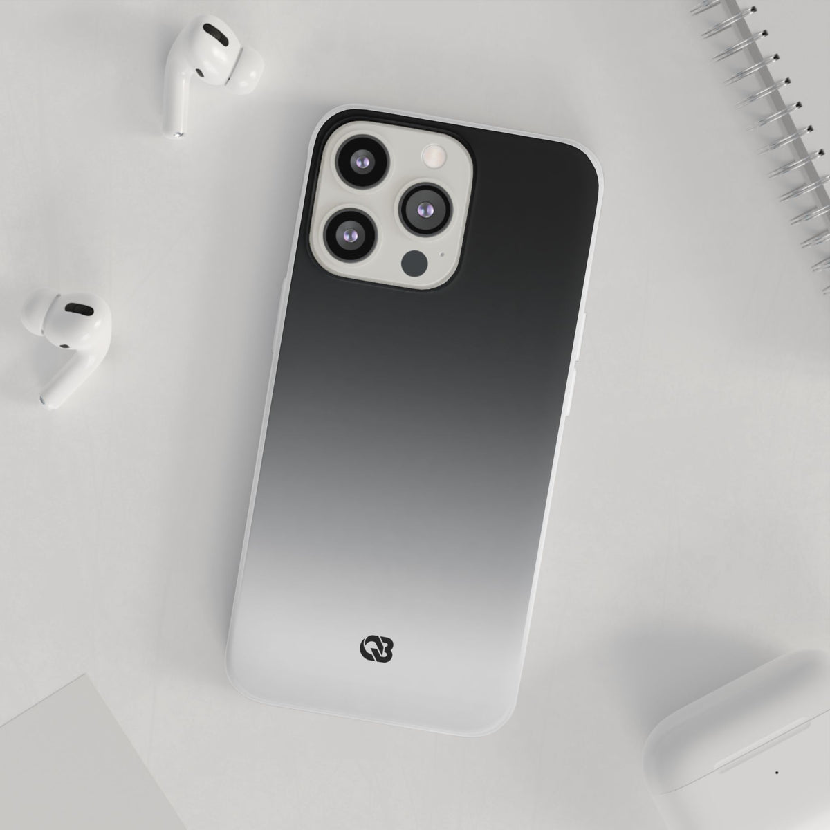 Noir Ombre Fade · Lite Phone Case for iPhone ·  Black