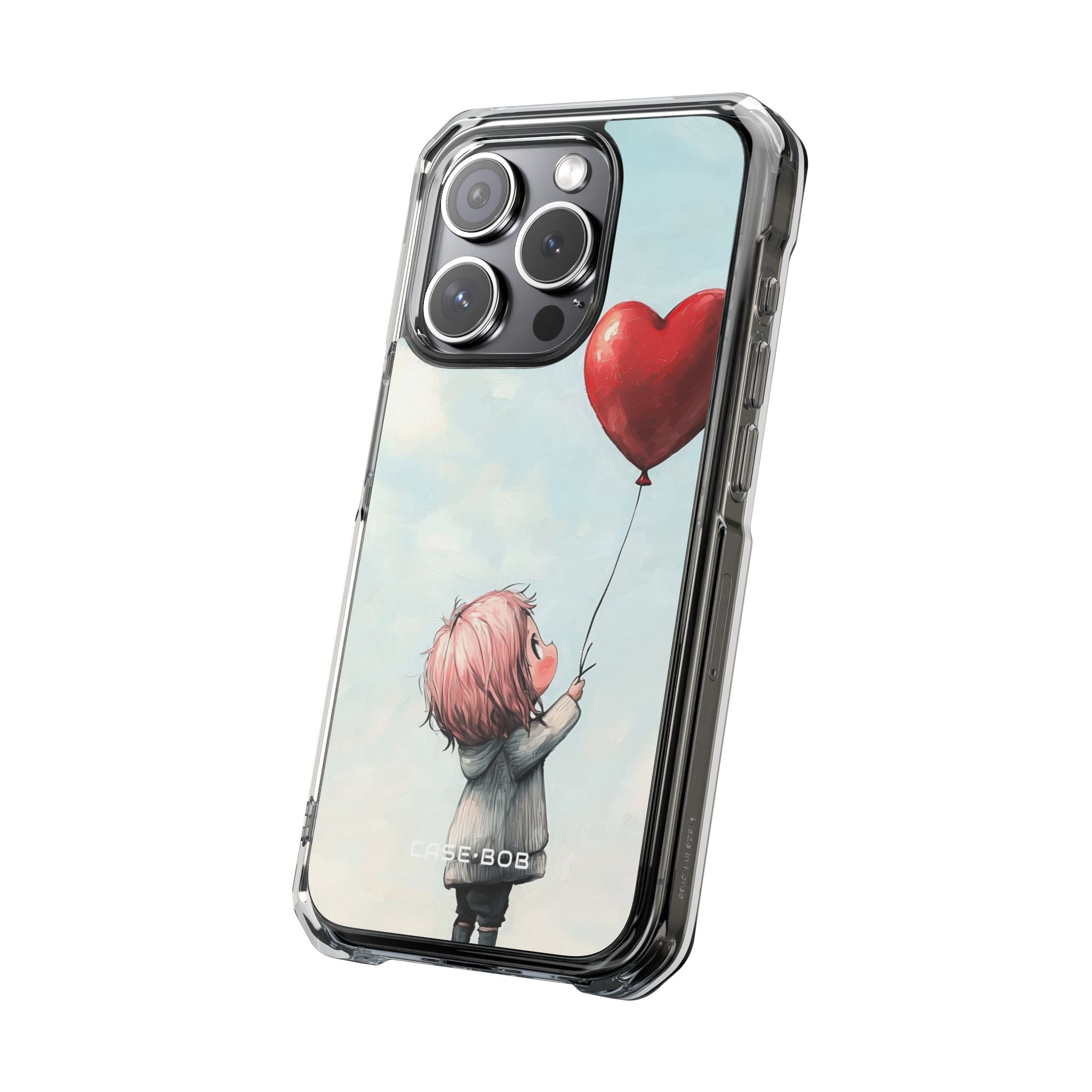 Heart Balloon Glow iPhone 15 Pro Case - Impact
