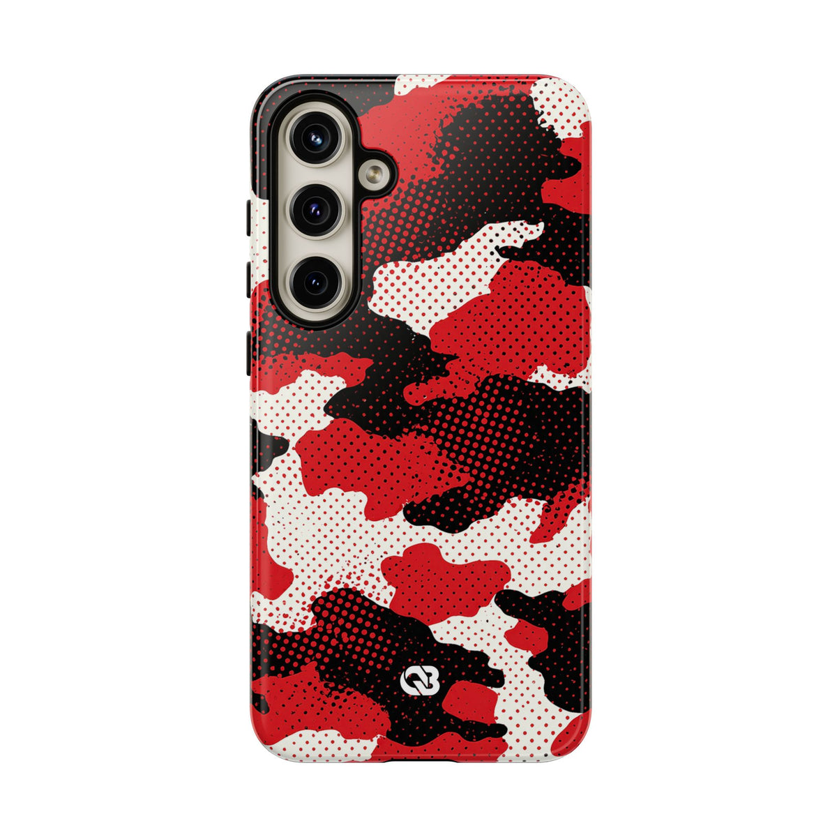 Crimson Halftone Camo · Tough Phone Case for Samsung · Red