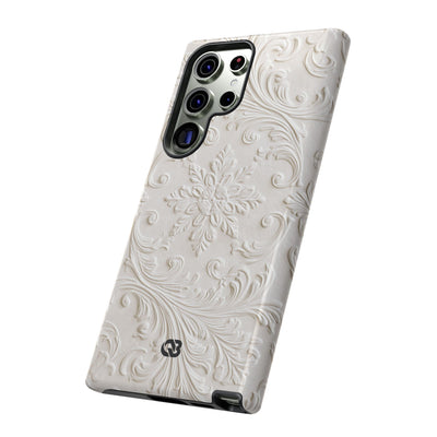 Sculpted Acanthus Relief · Tough Phone Case for Samsung · White