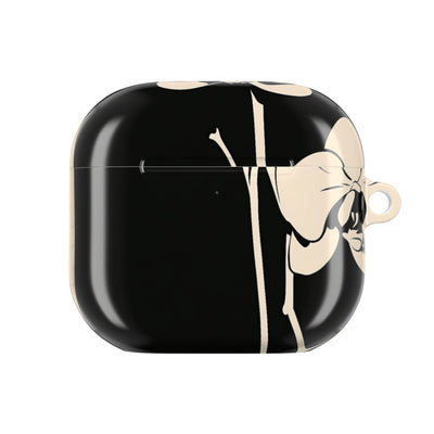 Nocturne Orchid · Hard Case for AirPods & AirPods Pro · Black