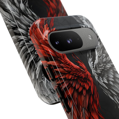 Split Crimson Wing · Tough Phone Case for Google Pixel