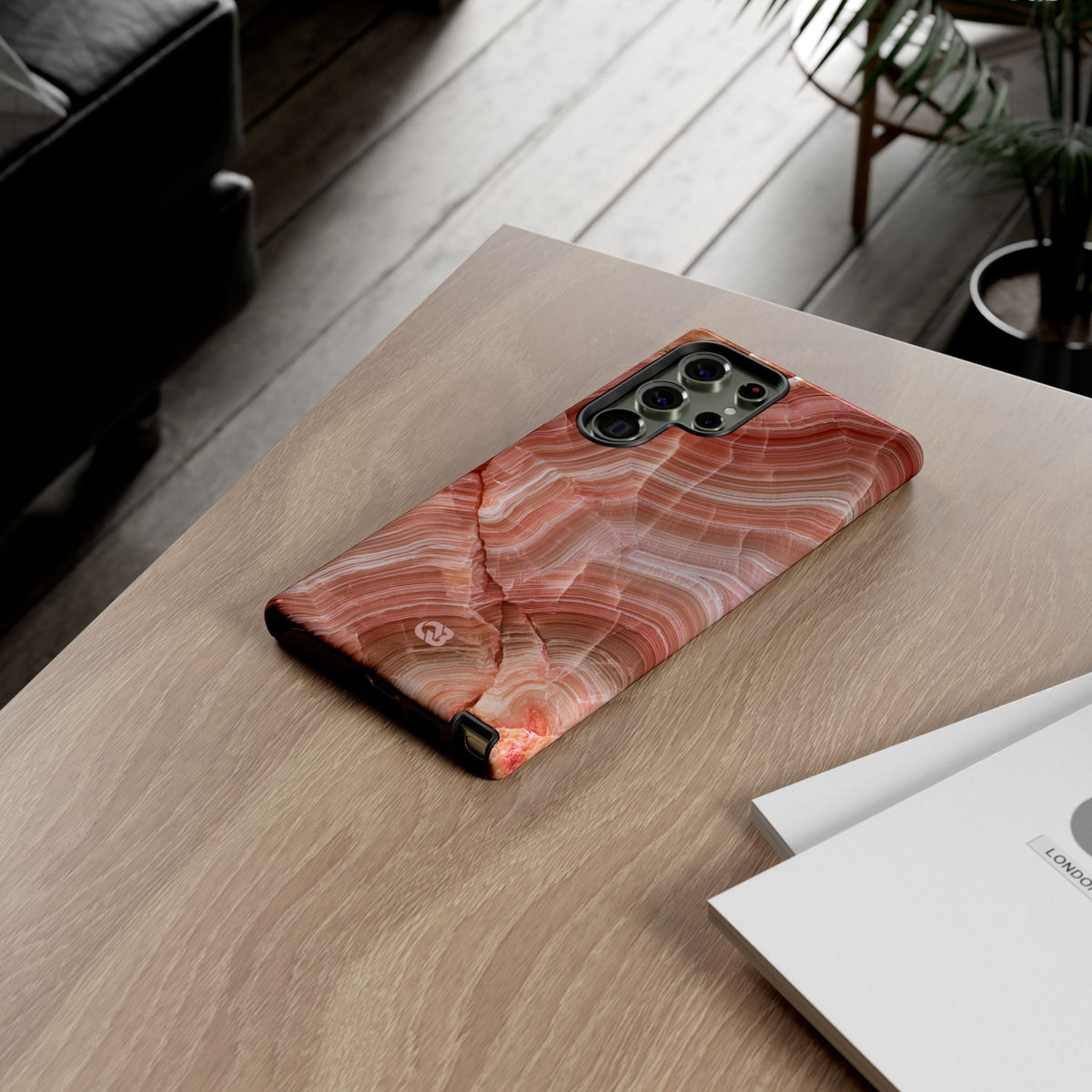 Blushing Rose Strata · Tough Phone Case for Samsung · Pink