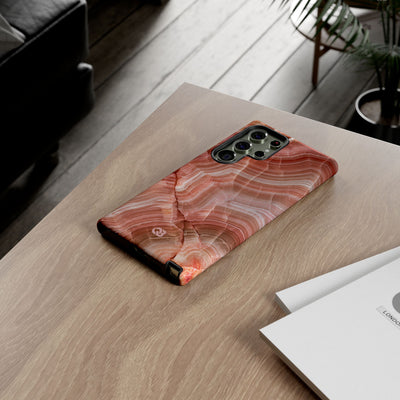 Blushing Rose Strata · Tough Phone Case for Samsung · Pink