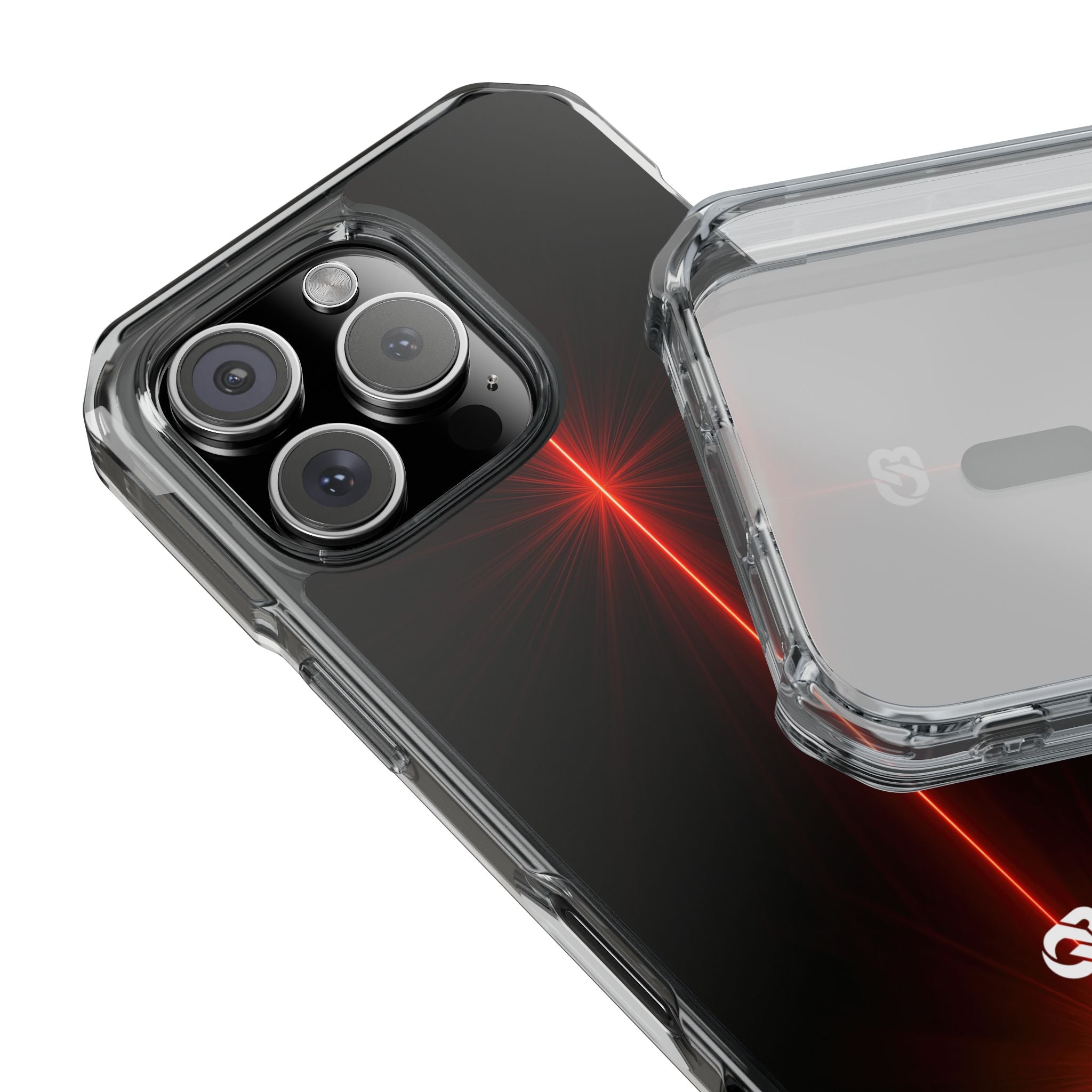 Red Impact MagSafe Phone Case for iPhone - Crimson Flare Vector
