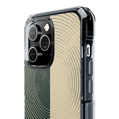 Green Impact MagSafe Phone Case for iPhone - Evergreen Split Grain