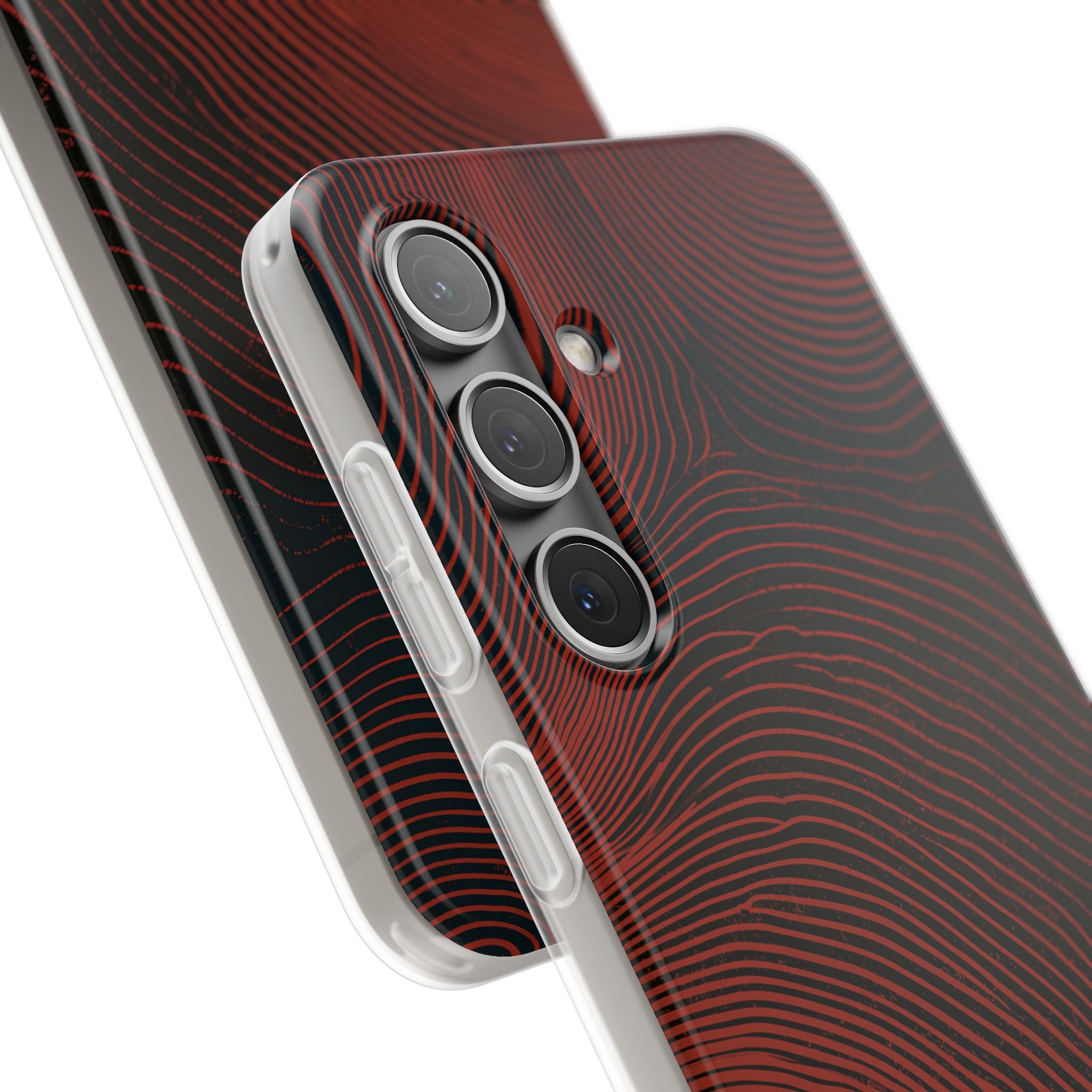 Red Lite Phone Case for Samsung - Terracotta Nerve Map