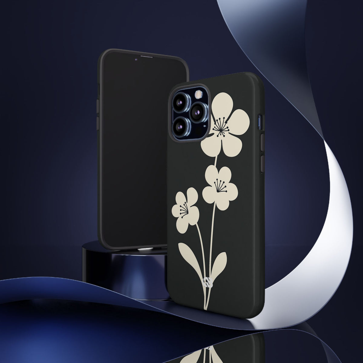 Nordic Blossom · Tough Phone Case for iPhone · Black