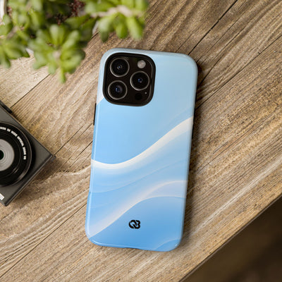 Blue Tough Phone Case for iPhone - Glacial Blue Silk