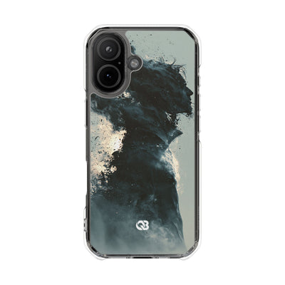 Ashen Dissolution · Clear Impact Magnetic Phone Case for iPhone ·  Black