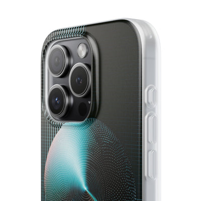 Blue Lite Phone Case for iPhone - Cyan Vector Sphere