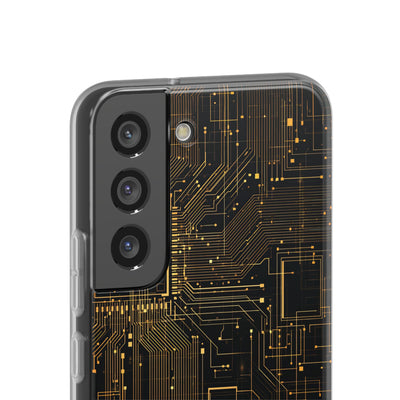 Gold Lite Phone Case for Samsung - Amber Core Mainframe