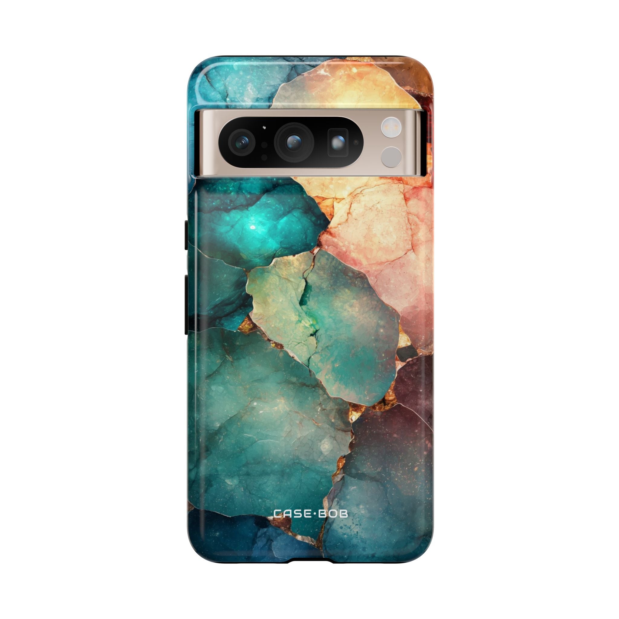 Teal Mosaik Adern Google Pixel 8 Pro Case - Tough