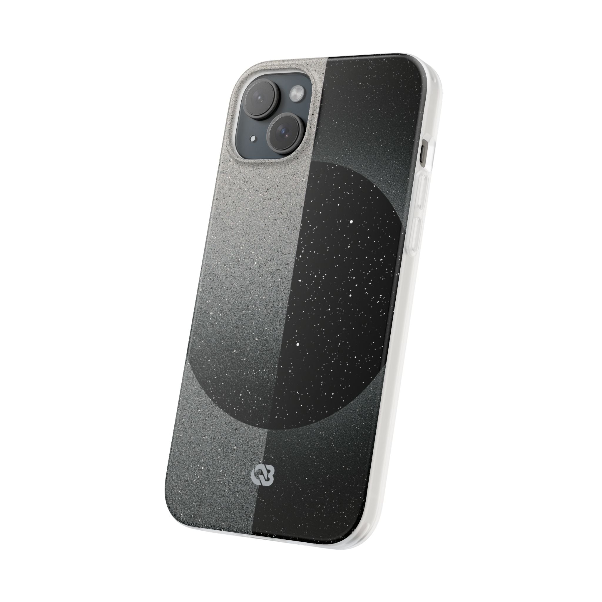Black Lite Phone Case for iPhone - Lunar Static Orbit
