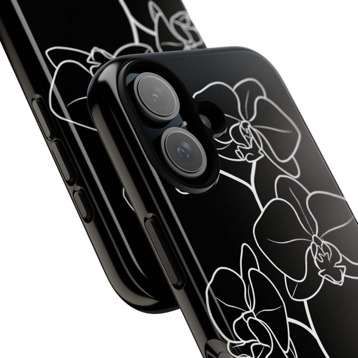 Midnight Orchid · Tough Phone Case for iPhone · Black