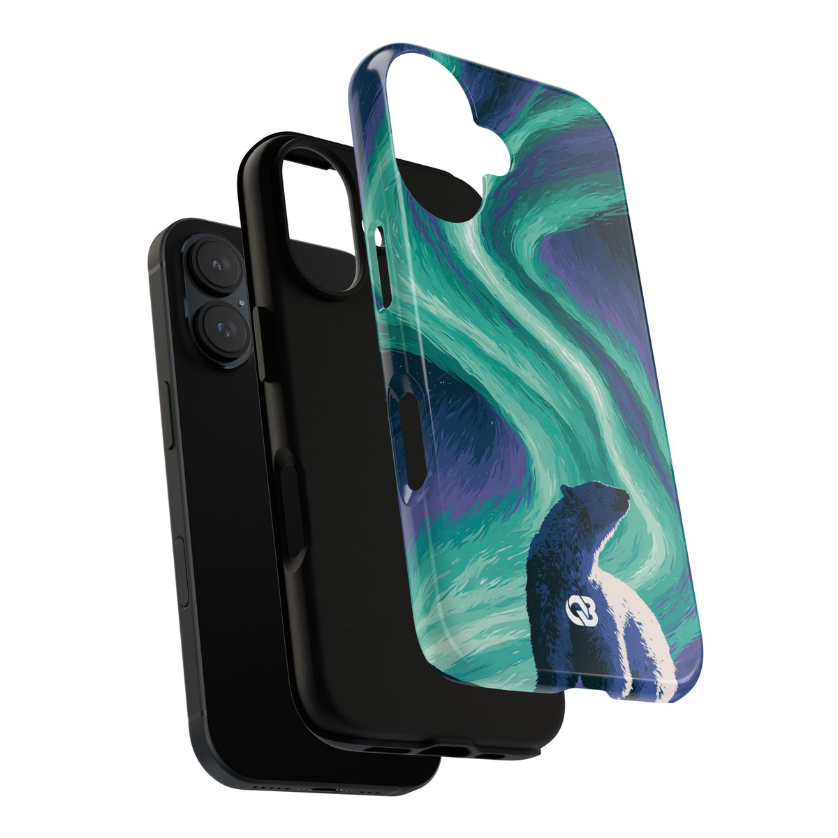 Arctic Aurora Bear · Tough Phone Case for iPhone · Teal