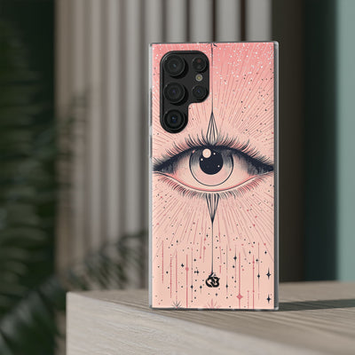 Obsidian Cosmic Gaze · Soft Coque de téléphone pour Samsung