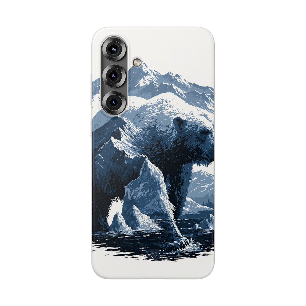 Fjord Summit Bear · Lite Phone Case for Samsung · Blue