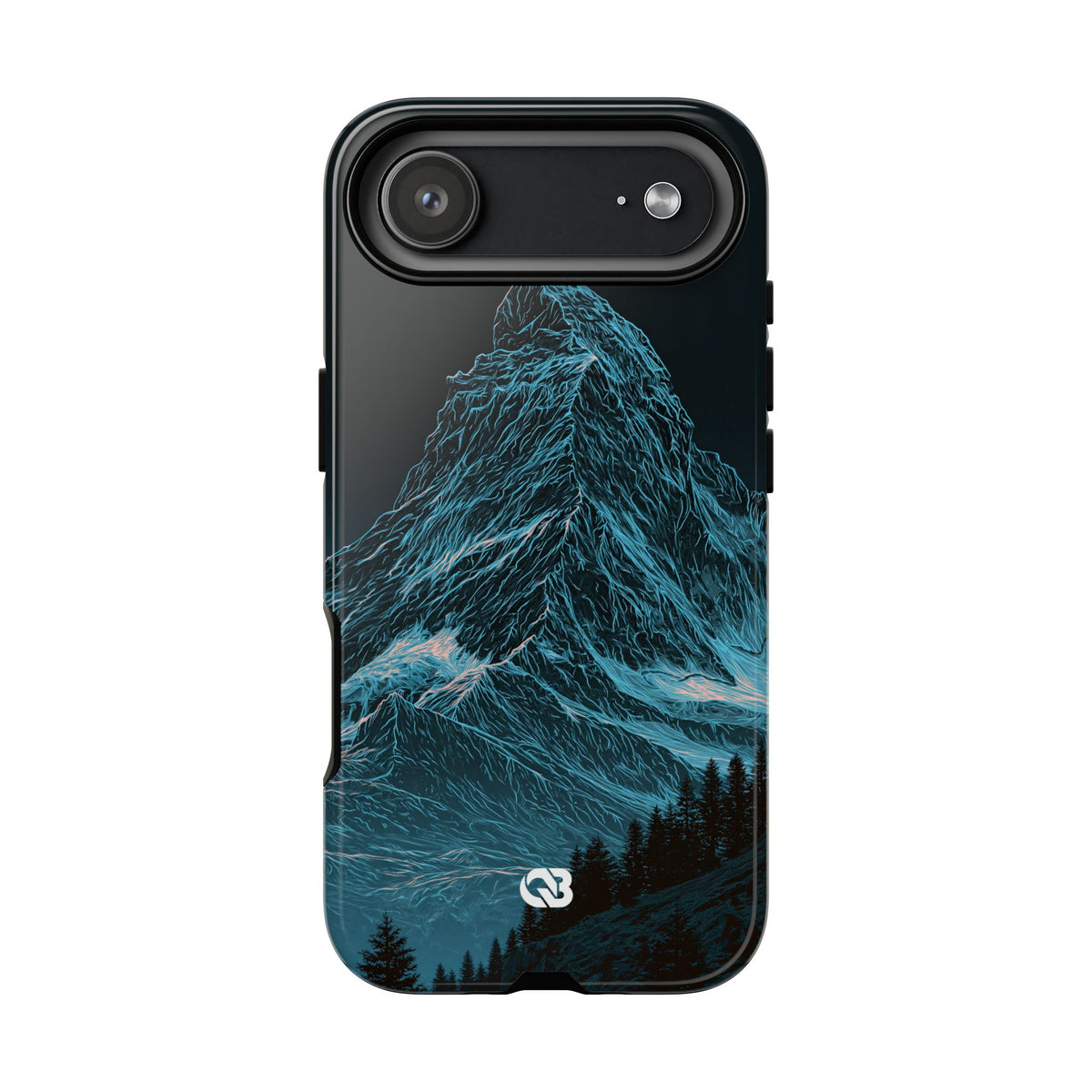 Glacial Alpine Peak · Tough Phone Case for iPhone · Blue