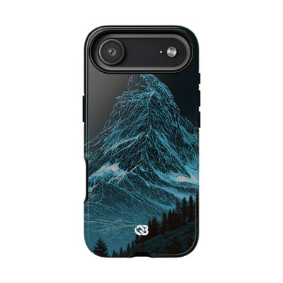 Glacial Alpine Peak · Tough Phone Case for iPhone · Blue