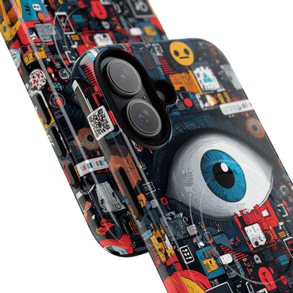 Digital Eye Blue iPhone 16 Plus Case - Tough+