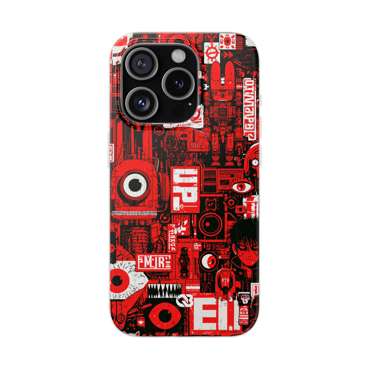 Neo Mecha Collage · Lite Phone Case for iPhone ·  Red