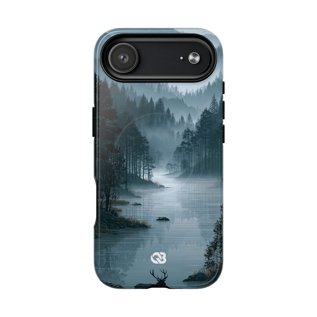 Silent Nordic Fjord · Tough 2.0 Magnetic Phone Case for iPhone · Blue
