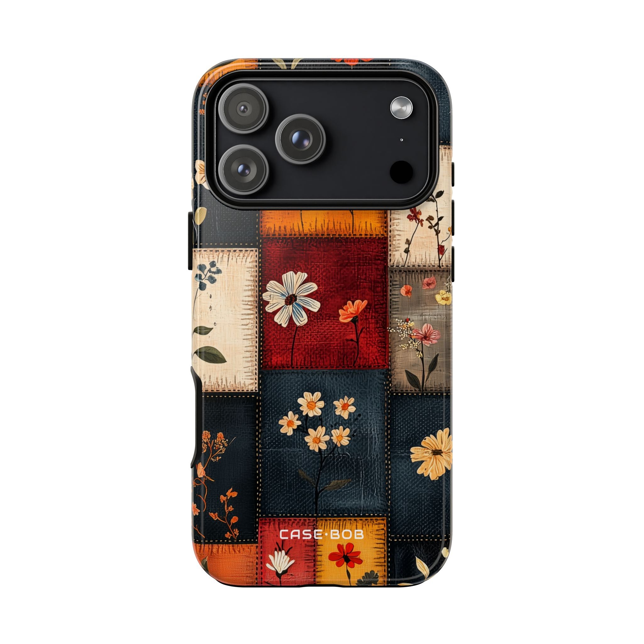 Patchwork Blooms iPhone 17 Pro Max Case - Tough - CASE•BOB