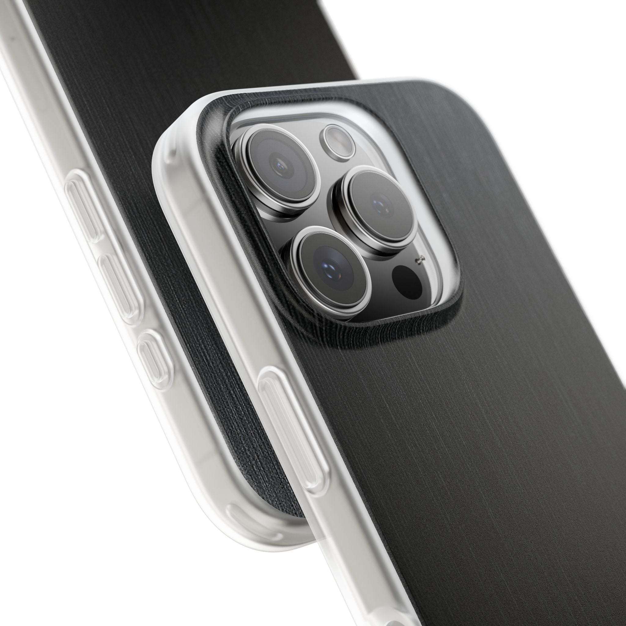 Black Lite Phone Case for iPhone - Brushed Obsidian Slate