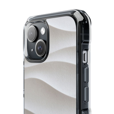 White Impact MagSafe Phone Case for iPhone - Arctic Flow Ridges