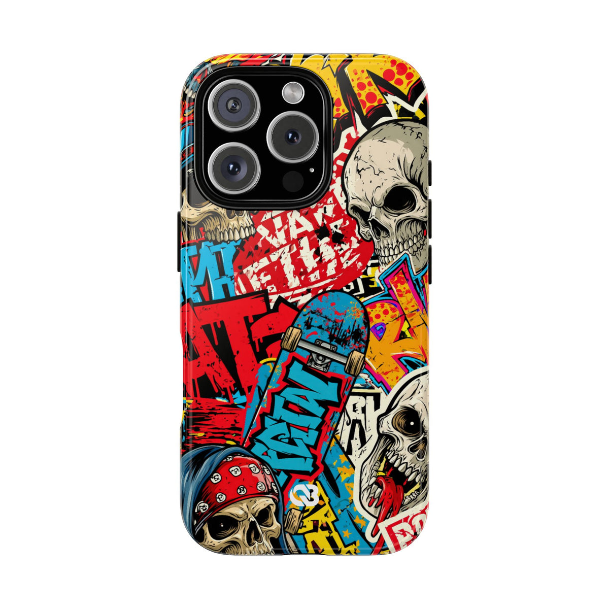 Skate Skull Riot · Tough Phone Case for iPhone · Red
