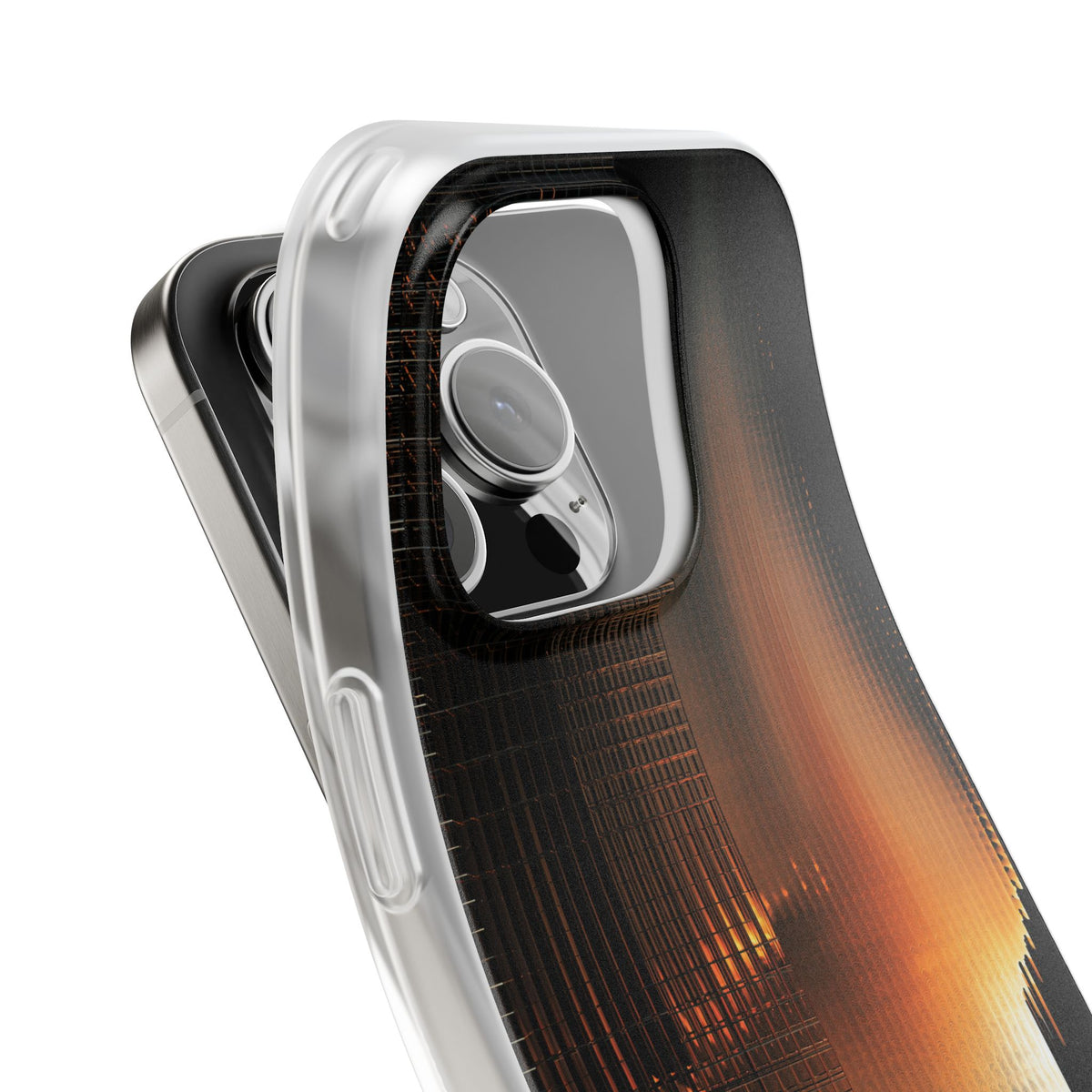 Luminous Grid · Lite Phone Case for iPhone ·  Black
