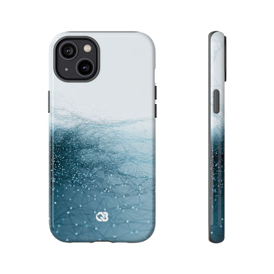 Teal Tough Phone Case for iPhone - Arctic Pulse Mesh