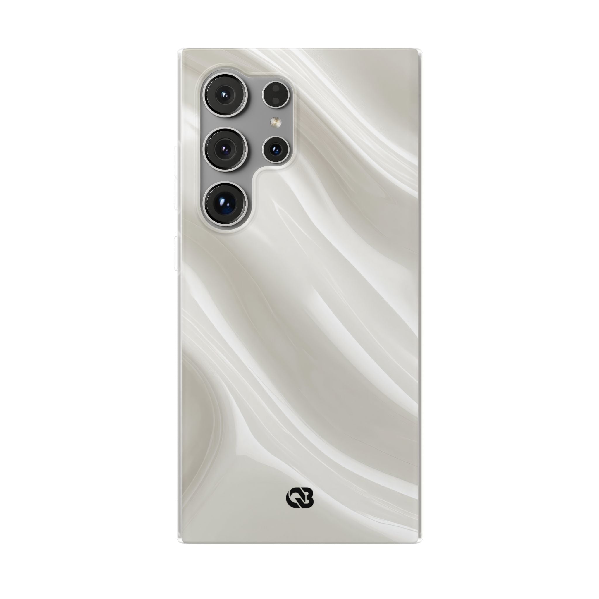 White Lite Phone Case for Samsung - Polished Ivory Wave