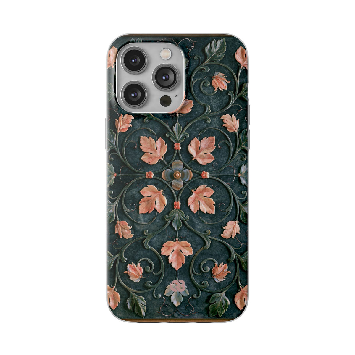 Florentine Rose Arabesque · Lite Phone Case for iPhone ·  Green