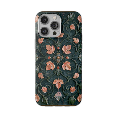 Florentine Rose Arabesque · Lite Phone Case for iPhone ·  Green