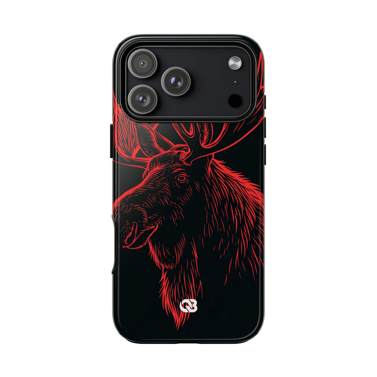 Nordic Elk · Tough Phone Case for iPhone · Black