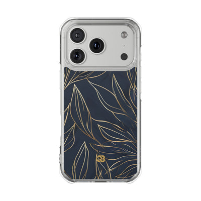 Gilded Navy Foliage · Impact Coque de téléphone pour iPhone · Magsafe