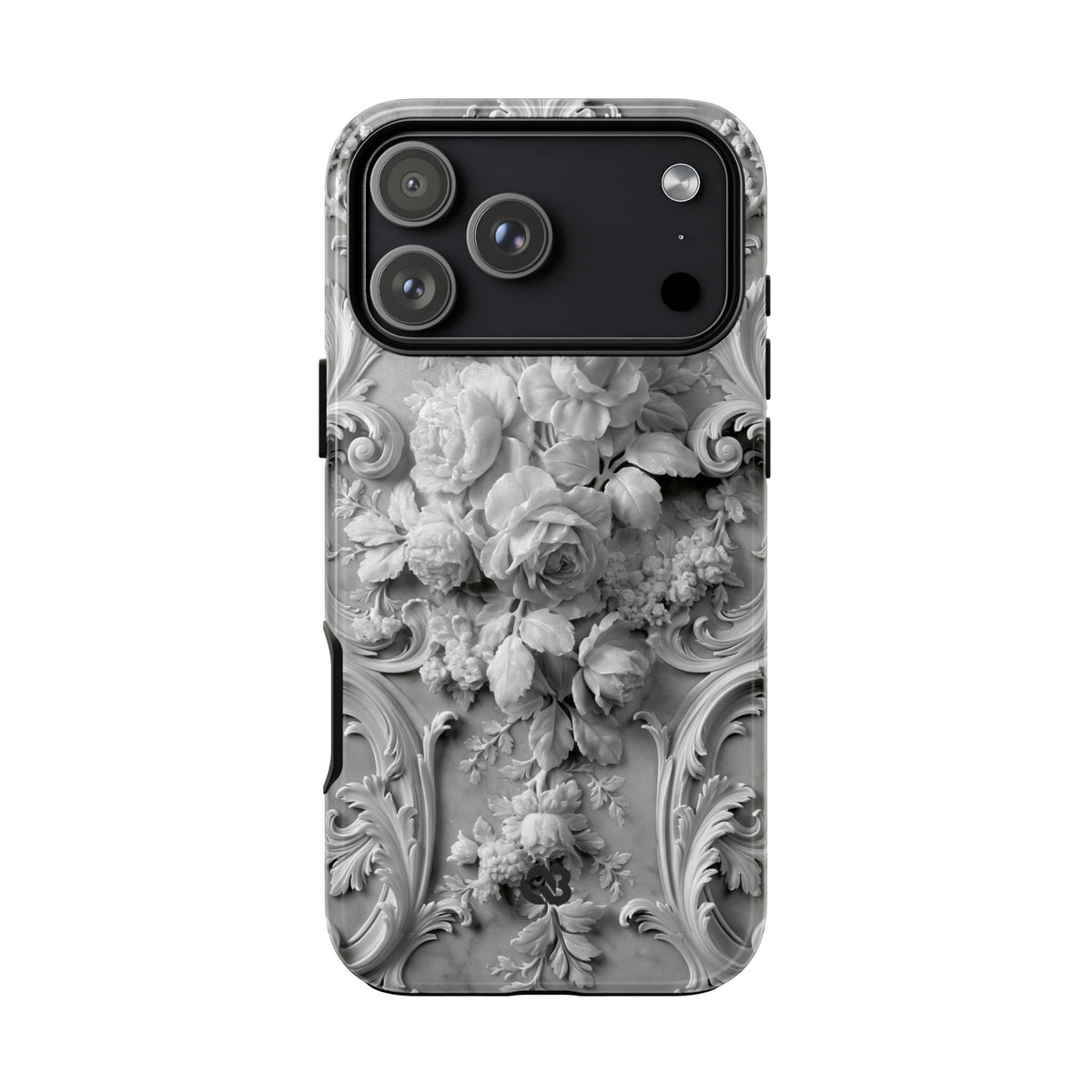 Rococo Marble Rose · Tough Phone Case for iPhone · White