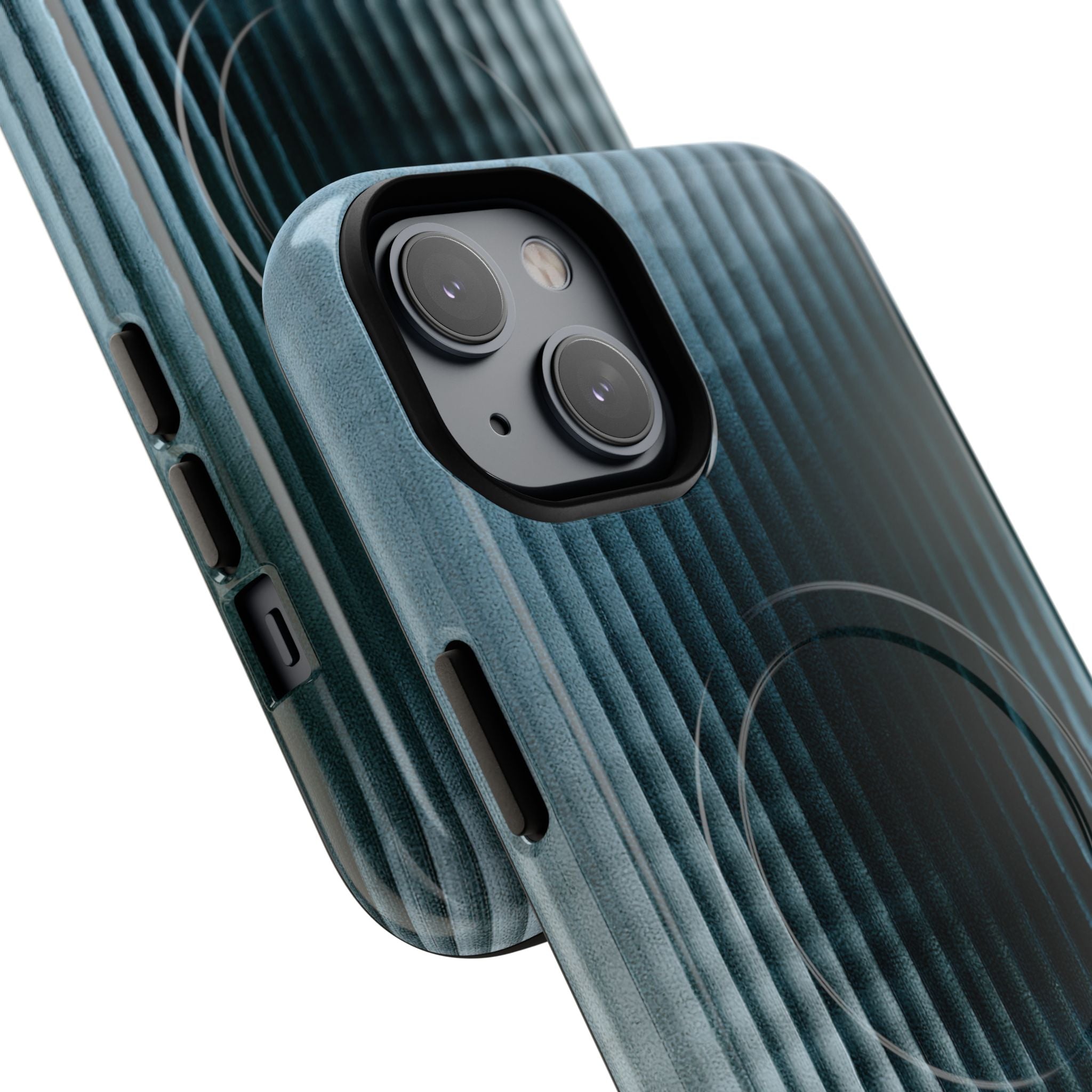 Blue Tough 2.0 Magsafe Phone Case for iPhone - Glacial Reeded Glass