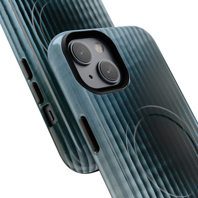 Blue Tough 2.0 Magsafe Phone Case for iPhone - Glacial Reeded Glass
