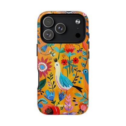 Colorful Birds Bloom iPhone 17 Pro Case - Tough+ - CASE•BOB