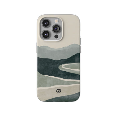 Green Lite Phone Case for iPhone - Misty Sage Valley