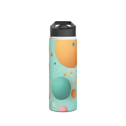 Pastel Circles Flow - Stainless Steel Water Bottle