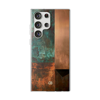 Teal Lite Phone Case for Samsung - Verdigris Copper Slab