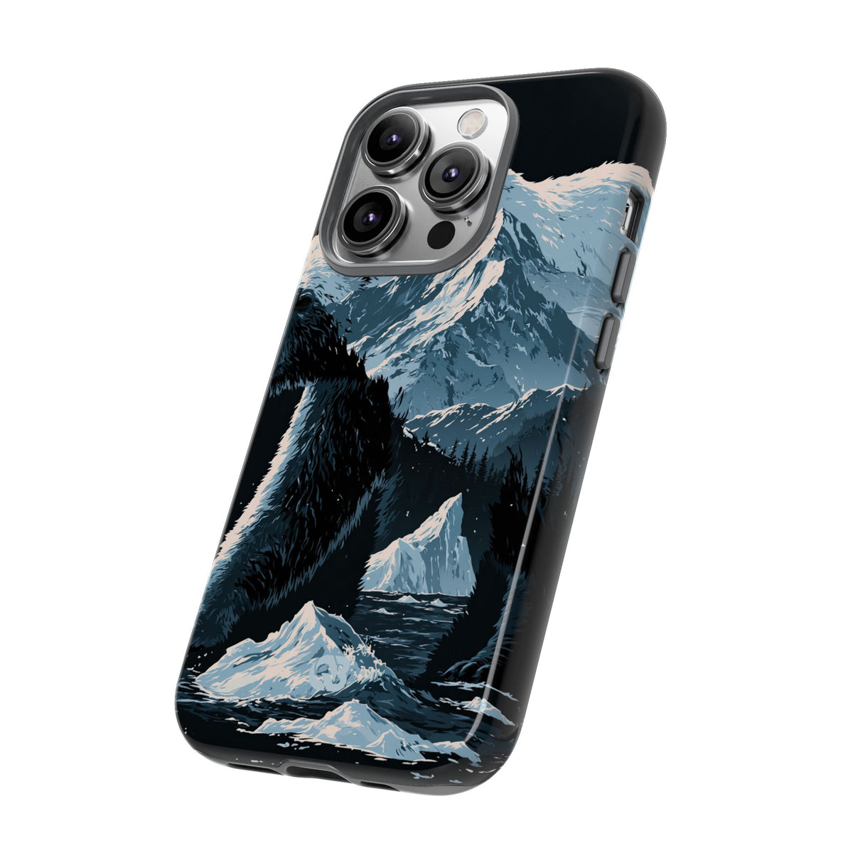 Nordic Arctic Bear · Tough Phone Case for iPhone · Black