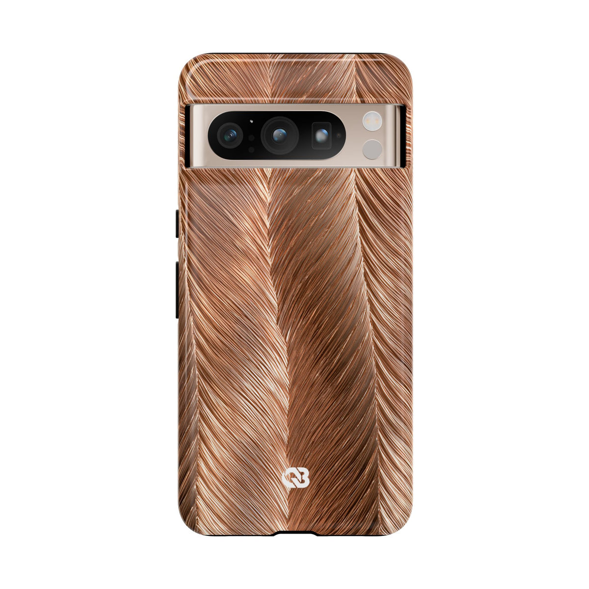 Rose Gold Weave · Tough Phone Case for Pixel ·  Brown