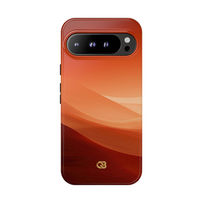 Orange Tough Phone Case for Google Pixel - Crimson Dune Gradient