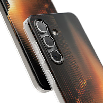 Luminous Grid · Lite Phone Case for Samsung · Black