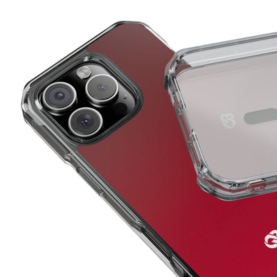 Velvet Crimson · Clear Impact Magnetic Phone Case for iPhone · Red